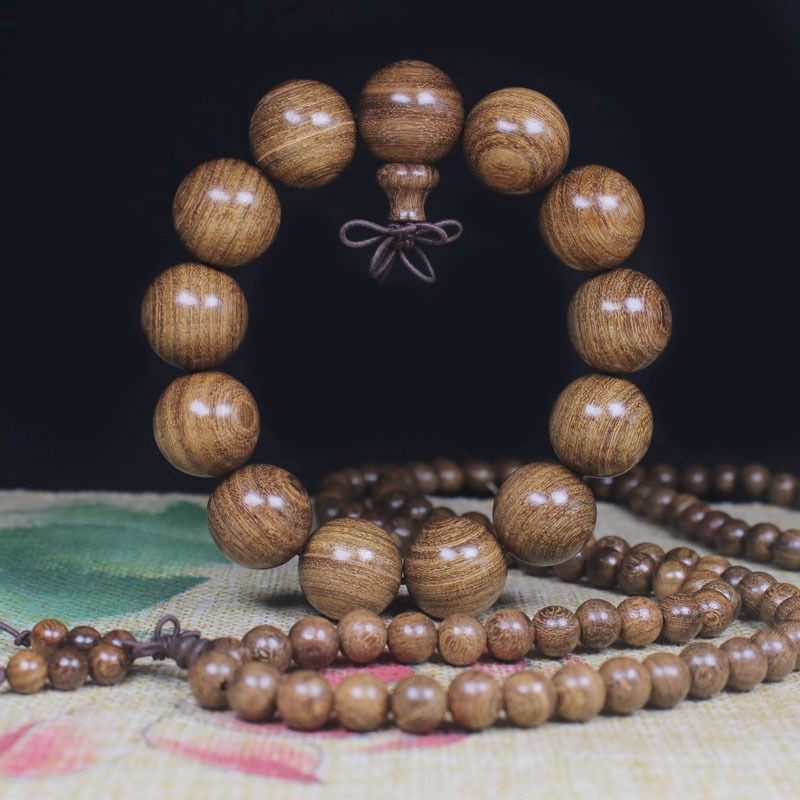 金丝檀木手串2.0金丝楠木手链B沉香乌木文玩木珠檀香木男女款