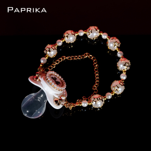 PAPRIKA可爱奶嘴Kitty口球小狗止咬器cosplay手工puppy挂链项链