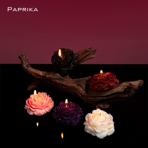 40度低温蜡烛銮金玫瑰牡丹蜡烛滴蜡香薰精油s不伤皮肤m手工情调