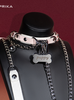 PAPRIKA粉色蛇纹项圈女choker吊牌高端颈环脖圈男项链情侣礼物