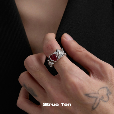 StrucTon不规则肌理感轻奢戒指