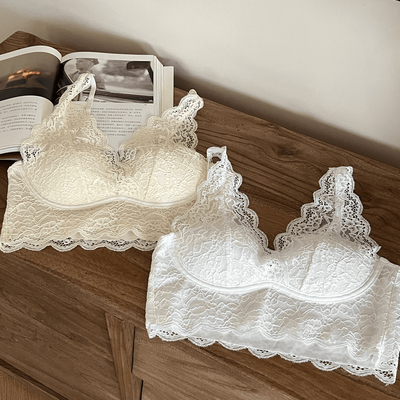 韩系蕾丝吊带内搭小胸聚拢美背无钢圈内衣叠穿夏季薄款背心式文胸