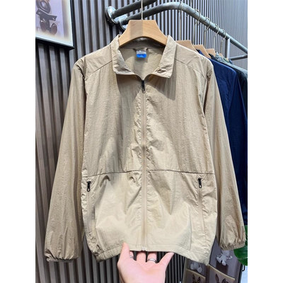 翻领+冰丝+夏季+宽松+速干+夹克