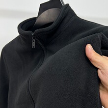 清仓捡漏抓绒衣男双面摇粒绒开衫卫衣男冬季加绒加厚保暖立领外套