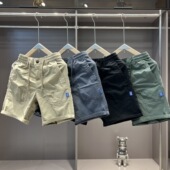 男夏季 五分裤 潮牌松紧户外工装 宽松薄款 耐脏耐磨中裤 重磅纯棉短裤