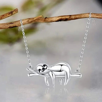 Japanese And Korean Cute Sloth Necklace Niche Design Sweet