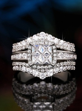 New Simulation Ring Double Two-in-one Super Flash Ring