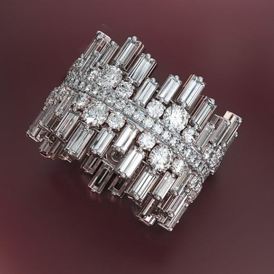 New Irregular Full Ring Luxury Women's Jewelry Ring