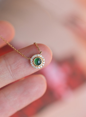 Small Fresh Simple Necklace Egg Surface Light Luxury
