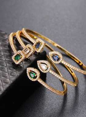 Open Bracelet Trend Ins Brass Bracelet Temperament Korean