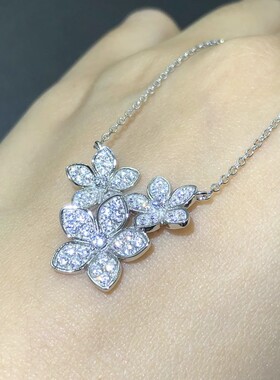 Flower Flower Necklace Elegant Pastoral Pendant Lady Daily