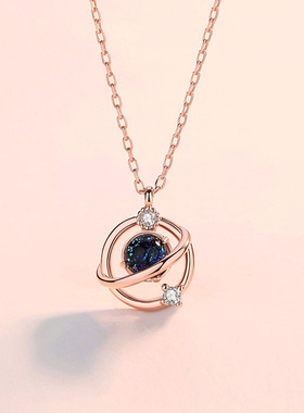 Dream Planet Necklace Mori Short Clavicle Chain Diamond