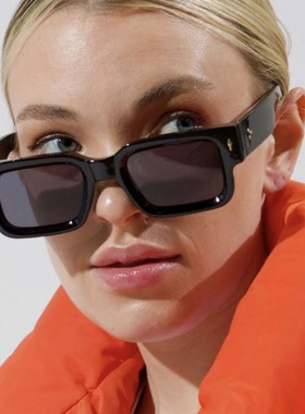 日系Moleubak箭头米钉太阳镜方形时尚遮阳太阳眼镜欧美防晒个性