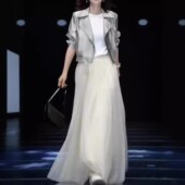 短外套时尚 日系cherry 帅气长袖 新款 垂坠感半身裙女 kitty秋季