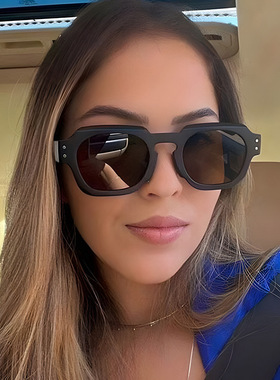 日系moleubak米钉太阳镜多边形不规则新款太阳眼镜时尚墨镜女士