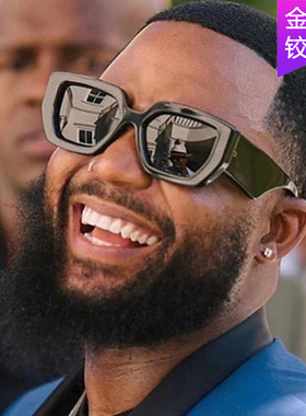 日系moleubak多边形太阳镜新款时尚欧美复古墨镜女摩登太阳眼镜