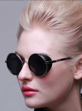 日系moleubak新款欧美摇滚复古太阳镜 蒸汽朋克款太阳眼镜墨镜