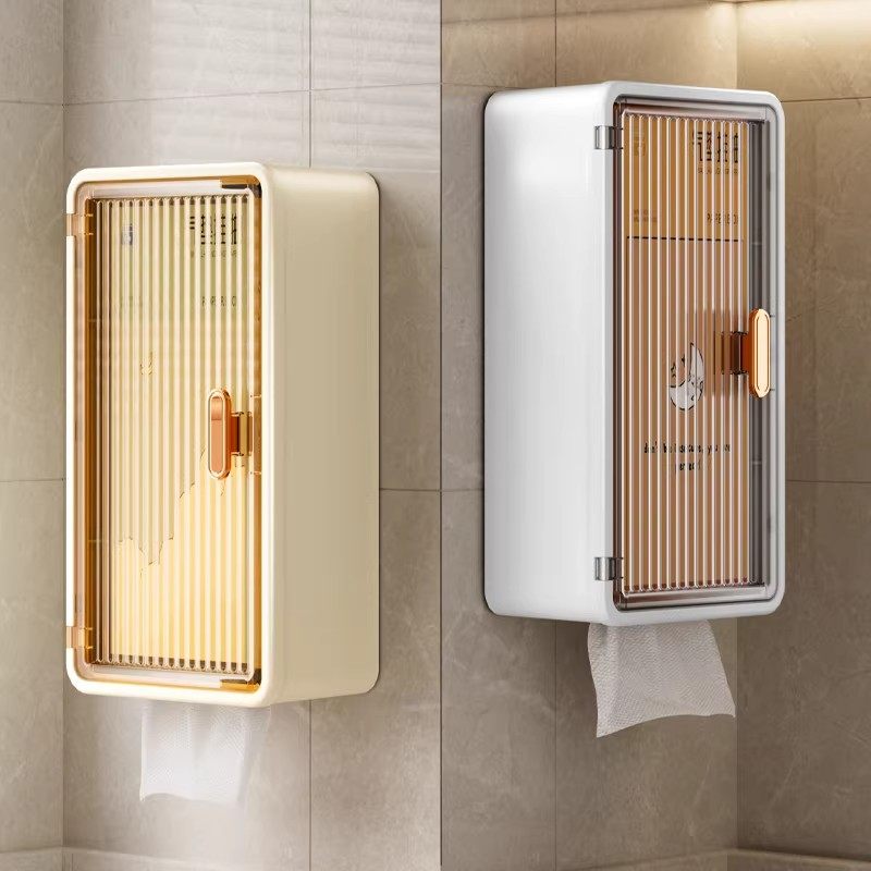 卫生间厕纸盒免打孔卫生纸置物架壁挂式防水家居卫生巾收纳纸巾盒,收纳整理,洗脸巾收纳盒,淘宝优惠券,粉丝福利购,淘宝优惠卷