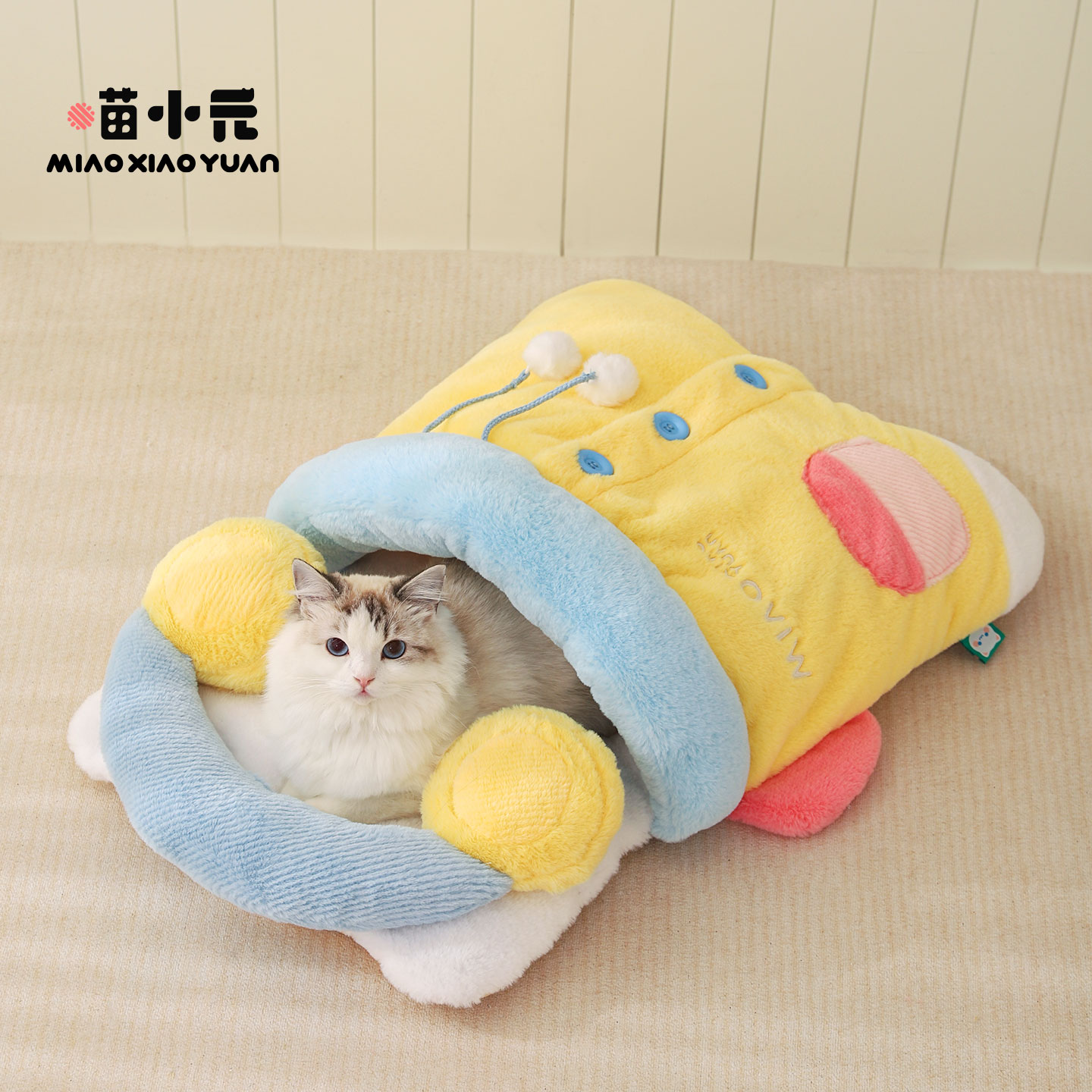 喵小元|封闭式睡袋猫窝