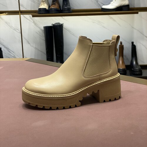 露娜齿轮厚底增高女踝靴