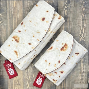 新款个性实用款The Burrito Wallet with Foil Bag三明治卷饼钱包
