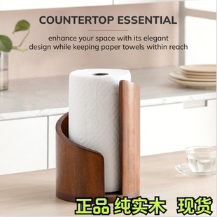 Towel Paper Holder木制纸巾架家用卷纸收纳盒纸巾架 Wooden 新品