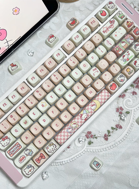 龙乘 百变小樱 美乐蒂 HelloKitty丘比特主题键帽MOA高度95/114键
