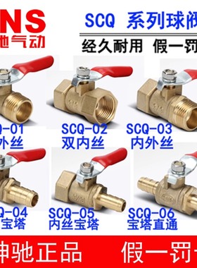 SNS神驰宝塔球阀双内丝内外丝SCQ-01SCHQ070802030405061/43/81/2
