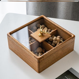 Snack disc fruit plate on tea table candy box living room