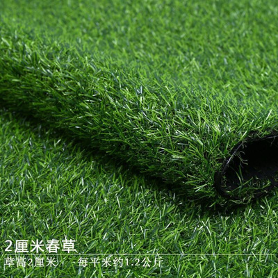 Emulational lawn green artificial fake grass leather carpe