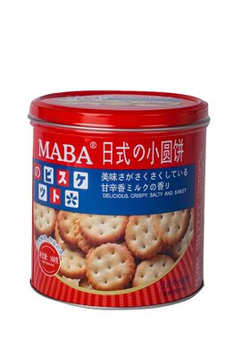 MABA日式南乳味小圆饼礼盒铁罐装曲奇饼干下午茶点心休闲零食礼品