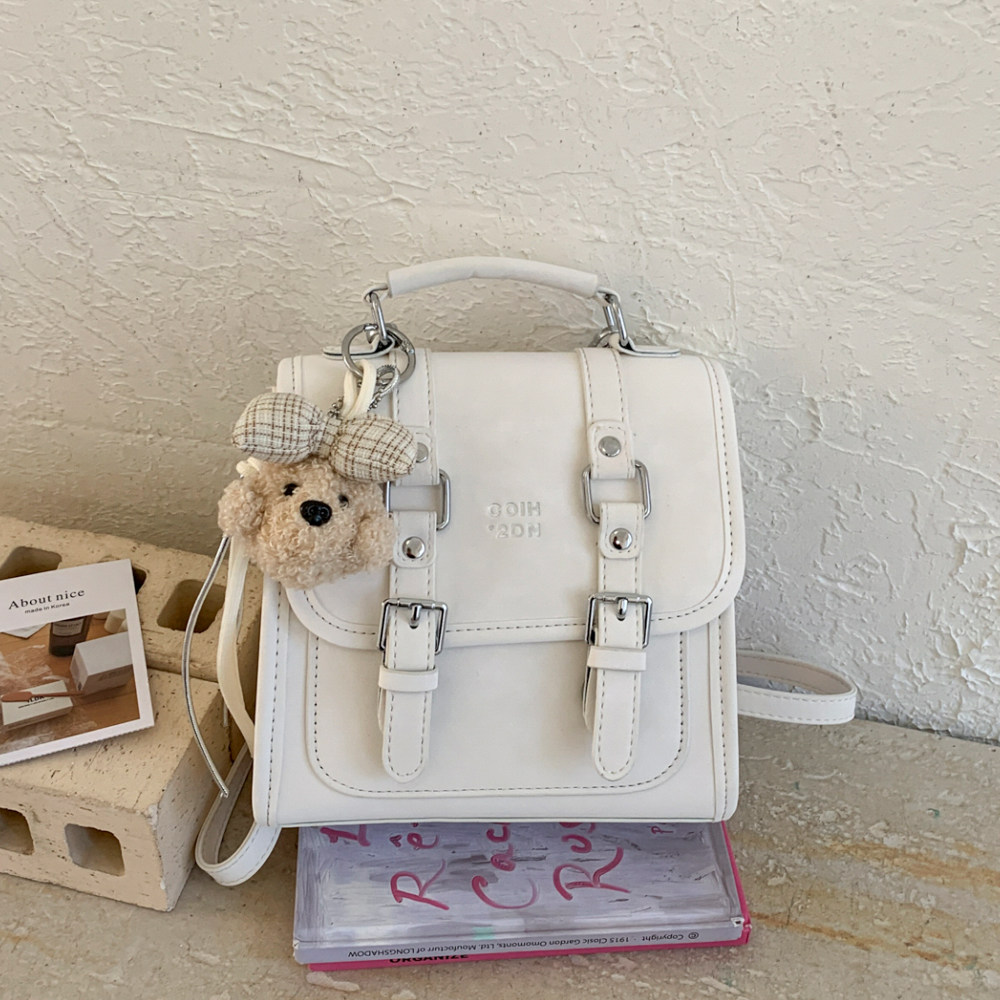 高级感双肩包女小型2026春季新款时尚百搭日常旅游小背包斜挎包