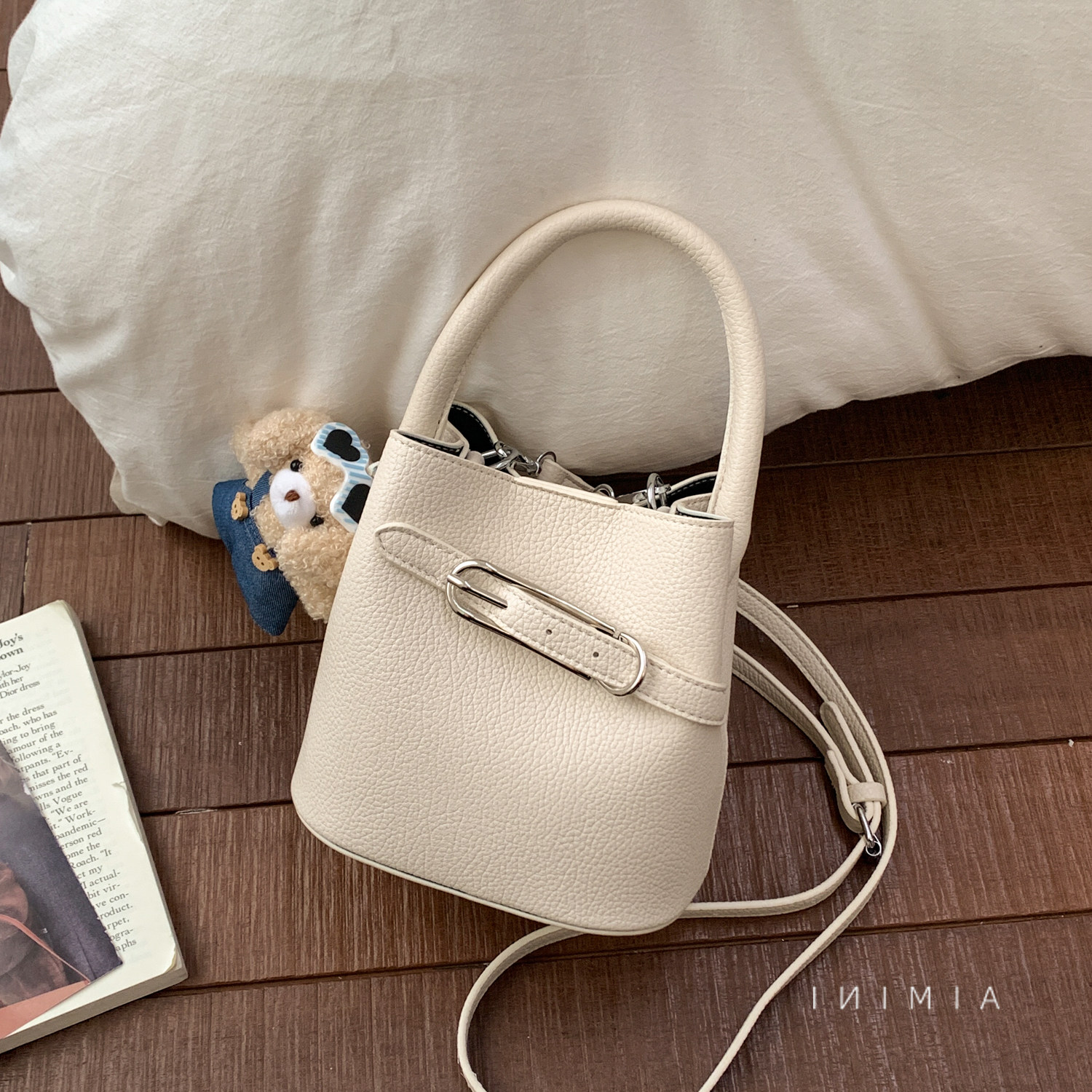 荔枝纹水桶包女手提小拎包2026春季新款时尚百搭日常通勤斜挎包,箱包皮具/热销女包/男包,水桶包,淘宝优惠券,粉丝福利购,淘宝优惠卷