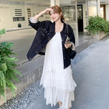 设计感翻领工装牛仔外套女2025春秋新款大方得体减龄短款夹克上衣，女装短外套，2C036
