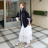 秋装新款清清重工钉珠牛仔外套RF2C036W556-P160-K238，女装短外套，2C036
