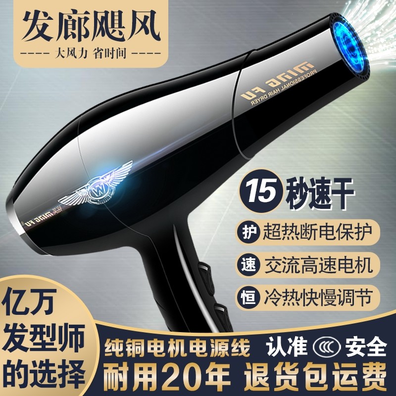 吹风机大风力不伤发速干大功率吹筒冷热风吹头发蓝光负离子护发风