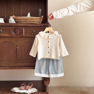 婴儿衣服春装女宝宝套装新款洋气一岁婴幼儿春秋季外出开衫两件套