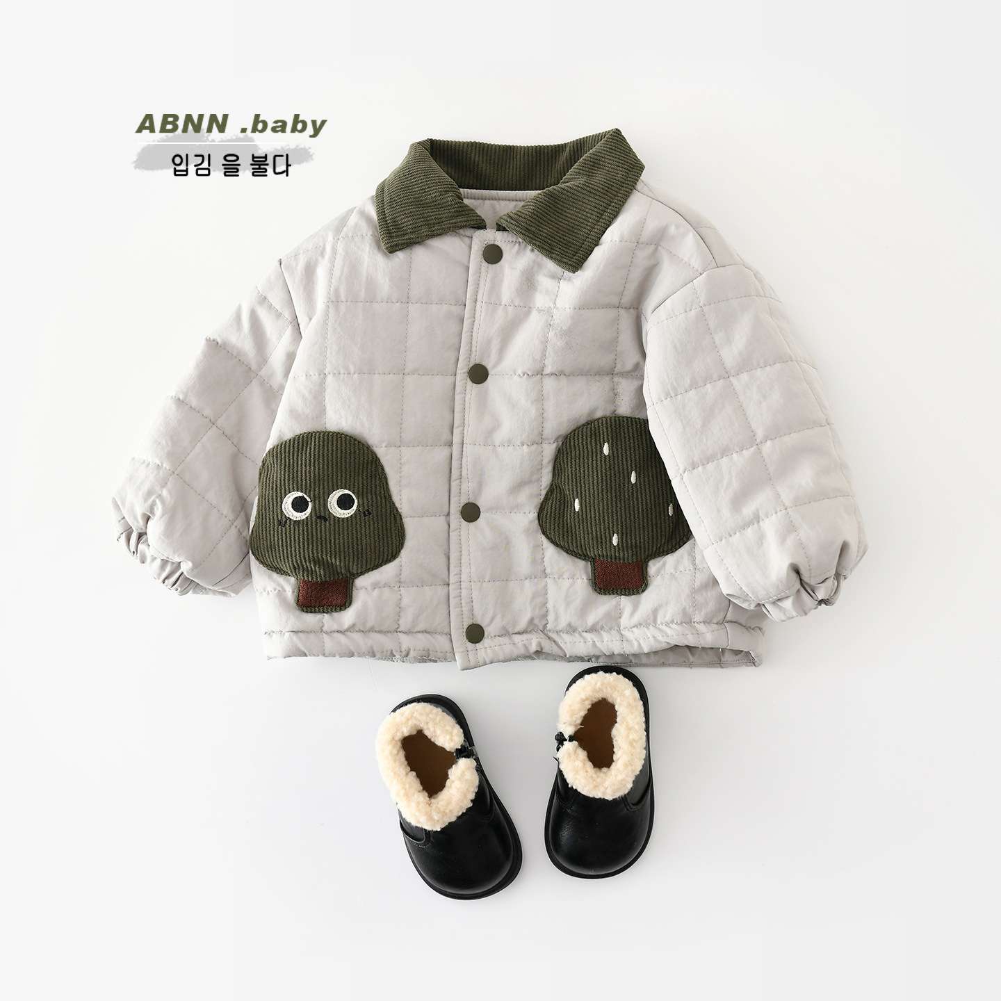 男童冬装新款棉服外套夹棉保暖