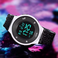 1725 Big Number-Black и White [будильник+светящийся+30 м водонепроницаемый]