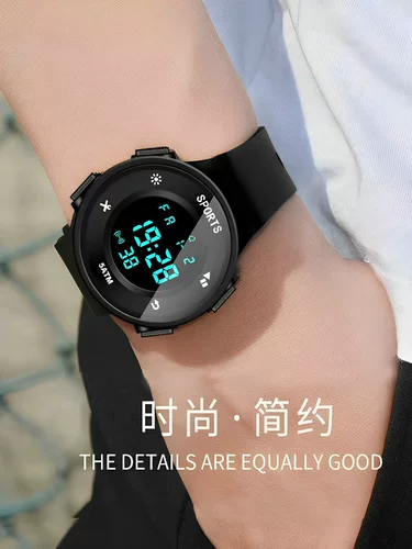 Трендовые водонепроницаемые универсальные детские электронные часы подходит для мужчин и женщин, защита при падении, подходит для подростков