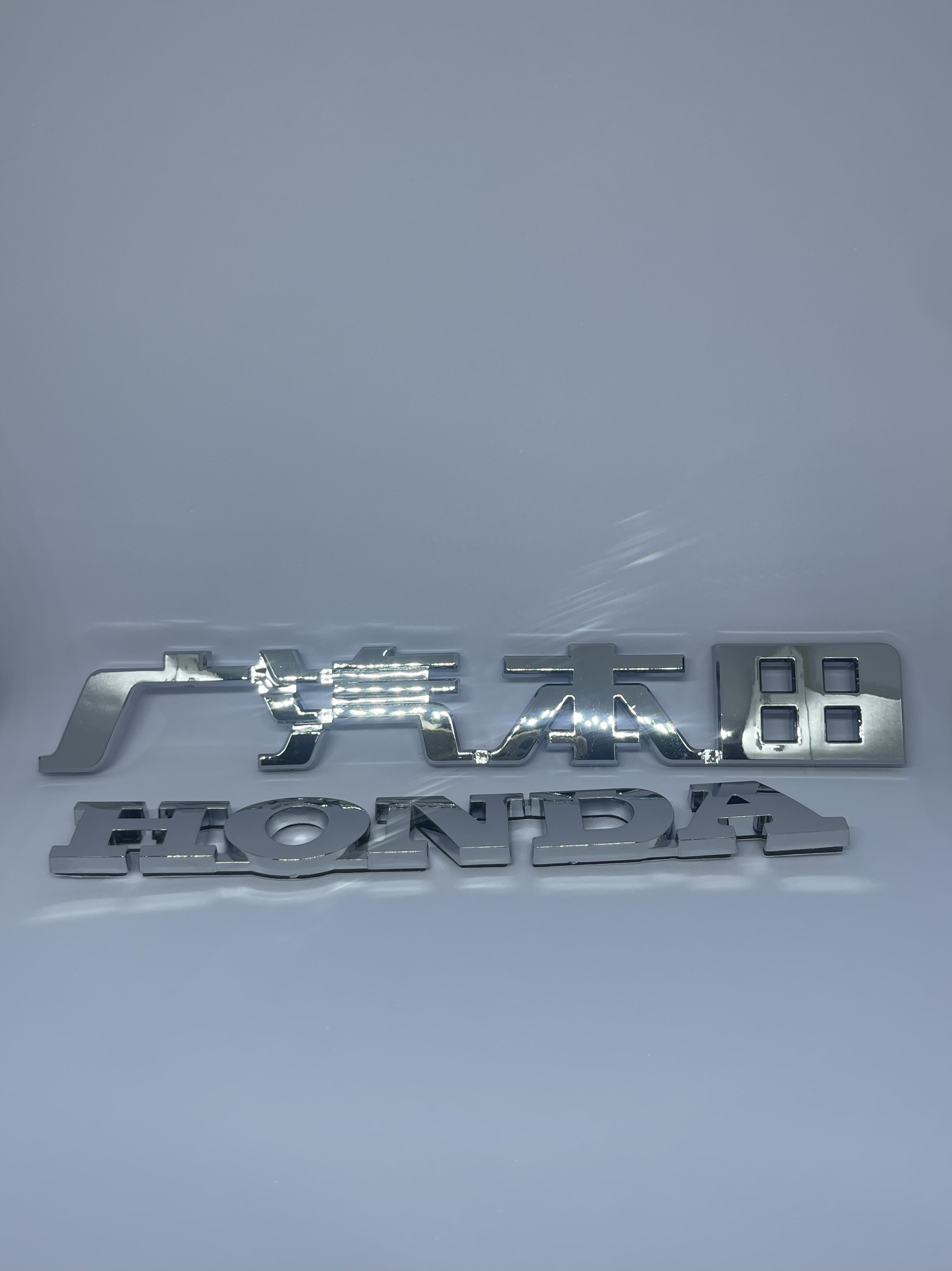 本田Honda电镀银字标车标logo