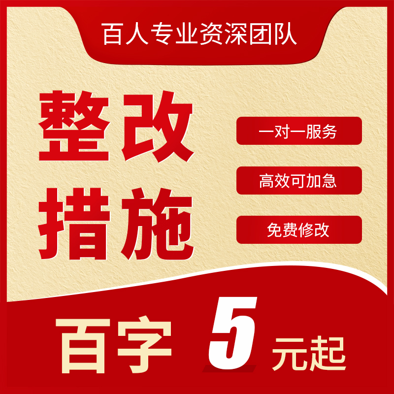 代写整改措施工作问题不足改进报告自查质量安全情况说明分析方案