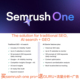 one pro 传统seo semrush AI搜索 GEO关键词外链分析seo工具