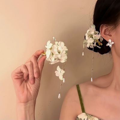 新款「春涧兰生」超仙花朵流苏