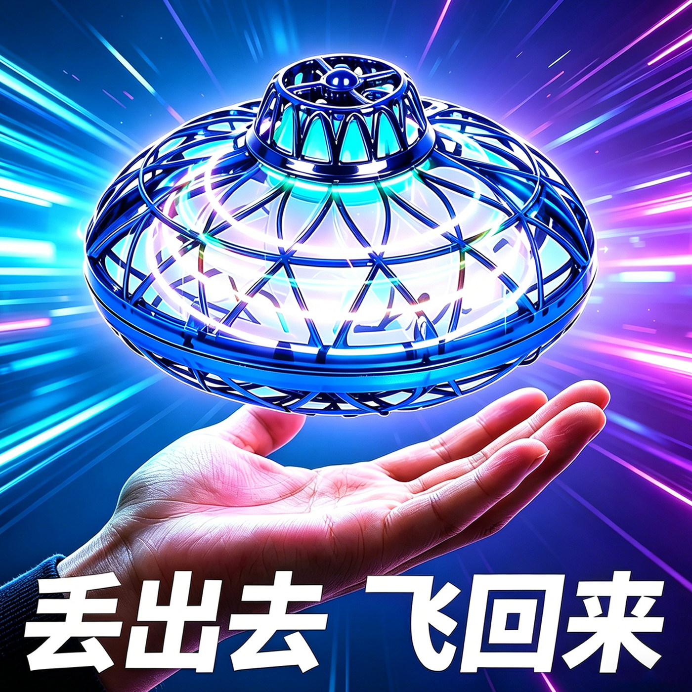 黑科技感应悬浮飞行球UFO玩具图片