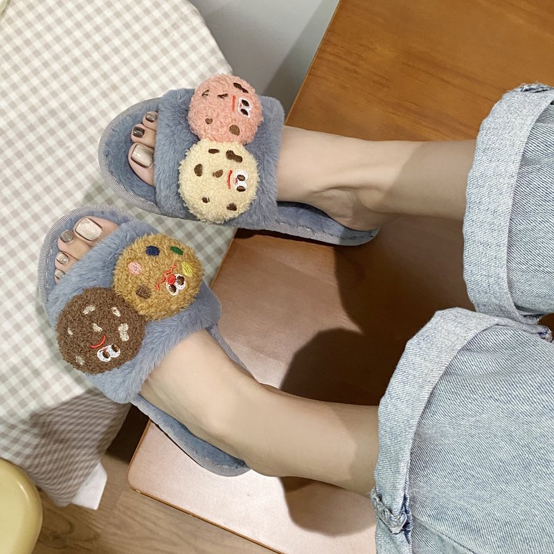 居家拖鞋女秋冬季新款室内保暖防滑软底毛绒棉拖鞋一字拖卧室拖鞋