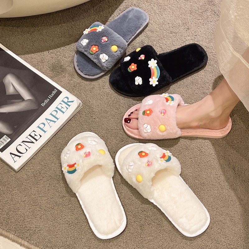 居家拖鞋女秋冬季棉拖鞋室内保暖