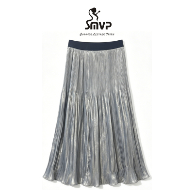 SMVP轻盈显瘦A字百褶半身裙