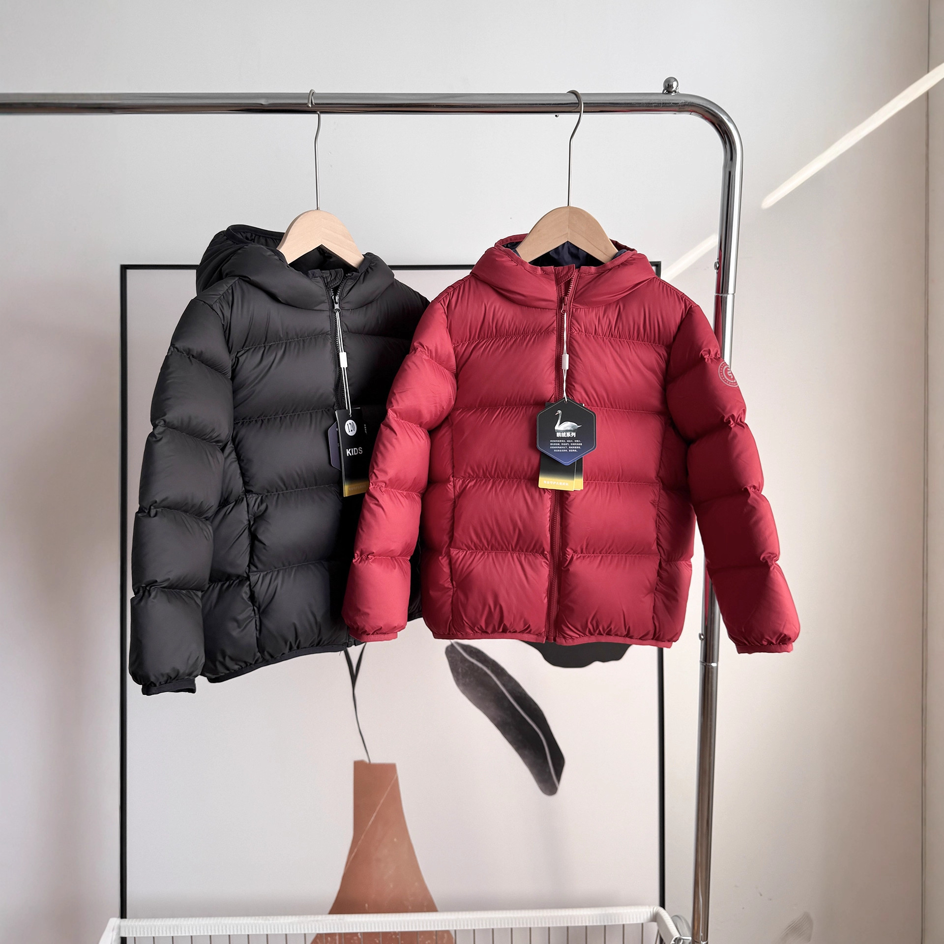 【90%白鹅绒】170码超厚加厚儿童鹅绒服羽绒服高充绒量极寒面包服