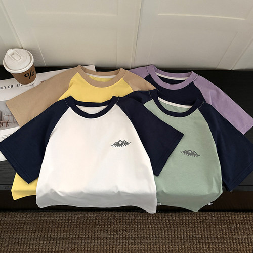 儿童速干插肩袖T恤透气舒适